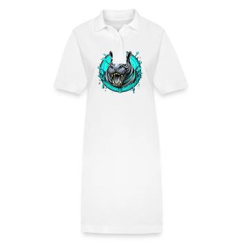 Hippo - Stanley/Stella PAIGER Organic Women’s Polo Dress - white - Front