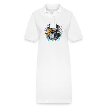 Ente - Stanley/Stella Frauen Bio-Polokleid PAIGER - Weiß - Vorne