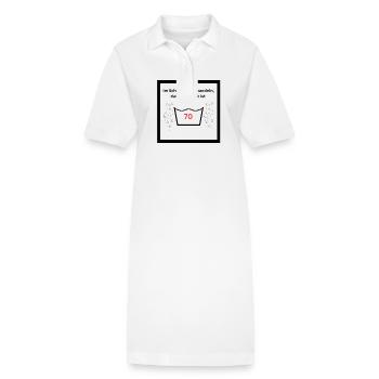 70. Geburtstag - schonend behandeln - Stanley/Stella Frauen Bio-Polokleid PAIGER - Weiß - Vorne