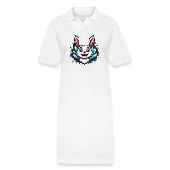 Easter Bunny - Stanley/Stella PAIGER Organic Women’s Polo Dress - white - Front