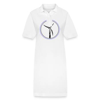 Symbole de l’énergie éolienne Éolienne - Robe polo bio PAIGER Stanley/Stella Femme - blanc - Devant