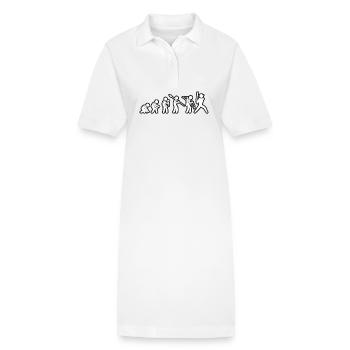 Evolution Baseballer White Grunge - Stanley/Stella Frauen Bio-Polokleid PAIGER - Weiß - Vorne