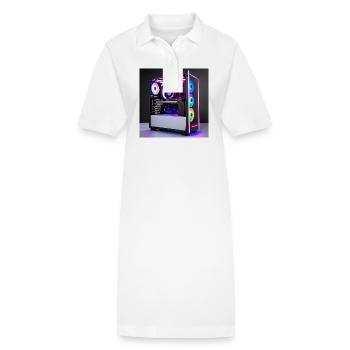 RGB Gaming PC - Stanley/Stella Frauen Bio-Polokleid PAIGER - Weiß - Vorne