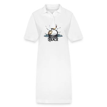 Gummiente / Badeente / Wasser / Badewanne - Stanley/Stella Frauen Bio-Polokleid PAIGER - Weiß - Vorne