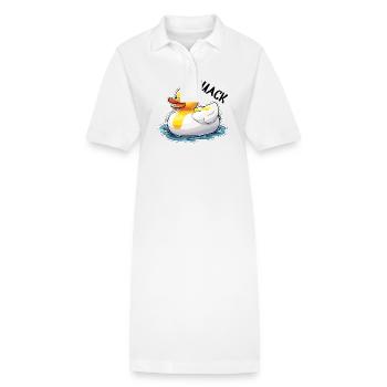 Gummiente / Badeente / Wasser / Badewanne - Stanley/Stella Frauen Bio-Polokleid PAIGER - Weiß - Vorne