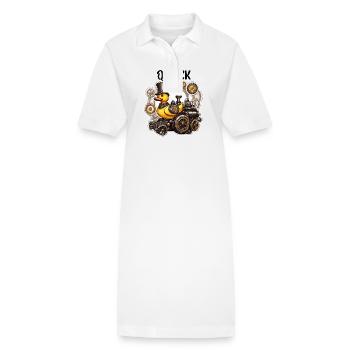 Gummiente / Badeente / Wasser / Badewanne - Stanley/Stella Frauen Bio-Polokleid PAIGER - Weiß - Vorne