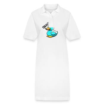 Gummiente / Badeente / Wasser / Badewanne - Stanley/Stella Frauen Bio-Polokleid PAIGER - Weiß - Vorne