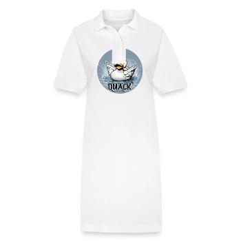 Gummiente / Badeente / Wasser / Badewanne - Stanley/Stella Frauen Bio-Polokleid PAIGER - Weiß - Vorne