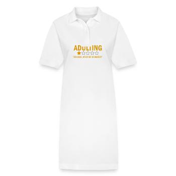 Adulte Ridicule Je ne recommanderais pas Jaune - Robe polo bio PAIGER Stanley/Stella Femme - blanc - Devant