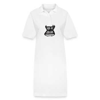 Grille-pain à sandwich - Robe polo bio PAIGER Stanley/Stella Femme - blanc - Devant