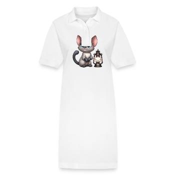 Siamese 19 - Stanley/Stella PAIGER Organic Women’s Polo Dress - white - Front