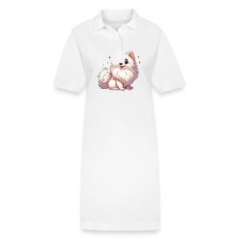Spitz 3 - Stanley/Stella Frauen Bio-Polokleid PAIGER - Weiß - Vorne
