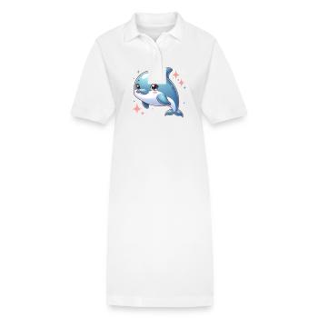 dauphin - Robe polo bio PAIGER Stanley/Stella Femme - blanc - Devant