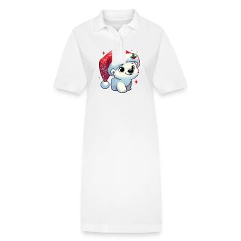 Eisbär 14 - Stanley/Stella Frauen Bio-Polokleid PAIGER - Weiß - Vorne