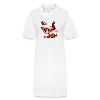 rudolph 5 - Robe polo bio PAIGER Stanley/Stella Femme - blanc - Devant