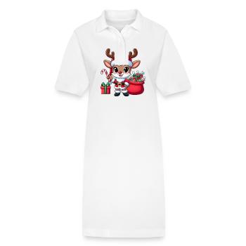 rudolph 3 - Robe polo bio PAIGER Stanley/Stella Femme - blanc - Devant