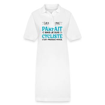 nicht perfekt, aber Radfahrer, Radfahren, Radfahren - Stanley/Stella Frauen Bio-Polokleid PAIGER - Weiß - Vorne