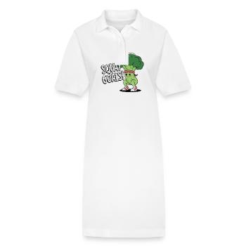 Objectifs de squat - Robe polo bio PAIGER Stanley/Stella Femme - blanc - Devant