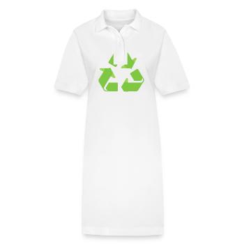 Recycling - Stanley/Stella Frauen Bio-Polokleid PAIGER - Weiß - Vorne