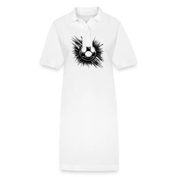 Krasser Schuss Logo Symbol Fußball Verein - Stanley/Stella Frauen Bio-Polokleid PAIGER - Weiß - Vorne