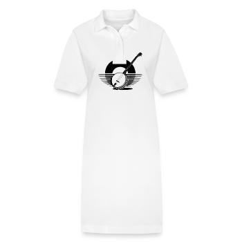 Banjo Banjo joueur Banjoïste - Robe polo bio PAIGER Stanley/Stella Femme - blanc - Devant