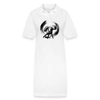 Asiatische Kampfkunst Selbstverteidigung Karate - Stanley/Stella Frauen Bio-Polokleid PAIGER - Weiß - Vorne