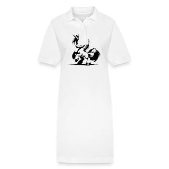 Ey, Einhorn! Deine Frisur sitzt heute perfekt - Stanley/Stella Frauen Bio-Polokleid PAIGER - Weiß - Vorne