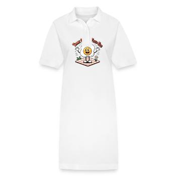 Gott sei Dank ist es Spiegelei - Stanley/Stella Frauen Bio-Polokleid PAIGER - Weiß - Vorne