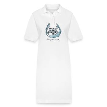 Fische Sternzeichen - Kritik Spruch - Stanley/Stella Frauen Bio-Polokleid PAIGER - Weiß - Vorne