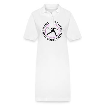 Tennis Team Verein Spielerin - Stanley/Stella Frauen Bio-Polokleid PAIGER - Weiß - Vorne