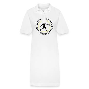Tennis Team Verein Spieler - Stanley/Stella Frauen Bio-Polokleid PAIGER - Weiß - Vorne