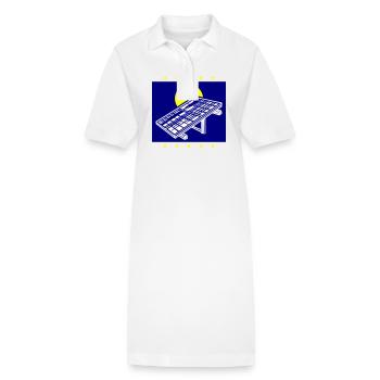 Photovoltaik Anlage Solar Energie - Stanley/Stella Frauen Bio-Polokleid PAIGER - Weiß - Vorne