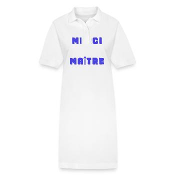 THANK YOU. THANKS. THANK YOU. ANNIVERSARY. BIRTH. - Stanley/Stella PAIGER Organic Women’s Polo Dress - white - Front