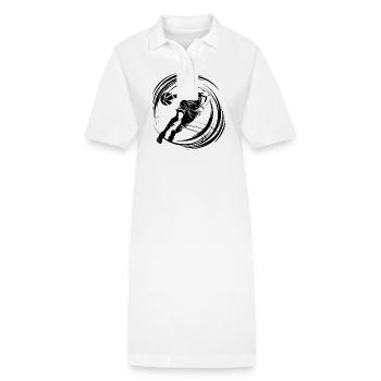 Basketteur Basketteur Basketteur Silhouette - Robe polo bio PAIGER Stanley/Stella Femme - blanc - Devant