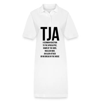 Tja Deutscher Humor Spruch - Stanley/Stella Frauen Bio-Polokleid PAIGER - Weiß - Vorne