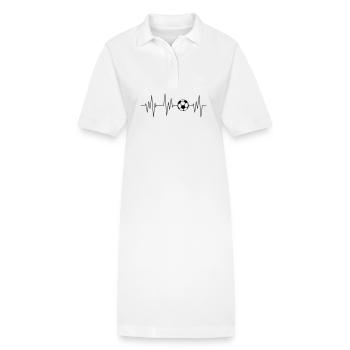 footballer - Stanley/Stella PAIGER Organic Women’s Polo Dress - white - Front