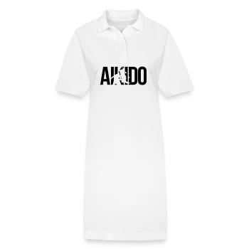 aikido - Stanley/Stella Frauen Bio-Polokleid PAIGER - Weiß - Vorne