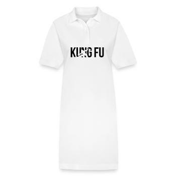 kung fu - Robe polo bio PAIGER Stanley/Stella Femme - blanc - Devant