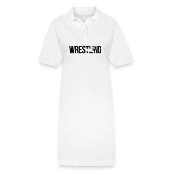 Wrestling - Stanley/Stella Frauen Bio-Polokleid PAIGER - Weiß - Vorne