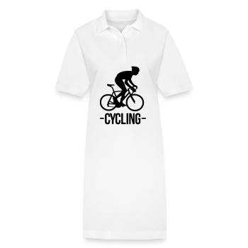 cyclisme - Robe polo bio PAIGER Stanley/Stella Femme - blanc - Devant