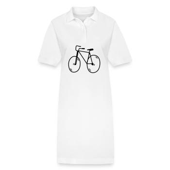 Radfahrer - Stanley/Stella Frauen Bio-Polokleid PAIGER - Weiß - Vorne