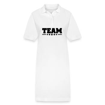 team - Robe polo bio PAIGER Stanley/Stella Femme - blanc - Devant