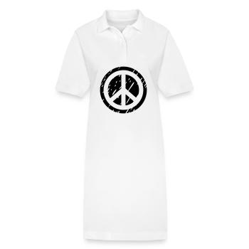peace - Stanley/Stella Frauen Bio-Polokleid PAIGER - Weiß - Vorne