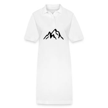 Gebirge - Stanley/Stella Frauen Bio-Polokleid PAIGER - Weiß - Vorne