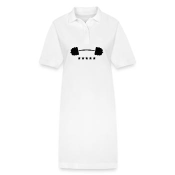 poids - Robe polo bio PAIGER Stanley/Stella Femme - blanc - Devant