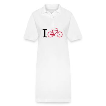 Radfahren - Stanley/Stella Frauen Bio-Polokleid PAIGER - Weiß - Vorne