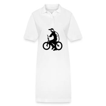 bmx - Stanley/Stella Frauen Bio-Polokleid PAIGER - Weiß - Vorne