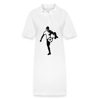 football - Stanley/Stella Frauen Bio-Polokleid PAIGER - Weiß - Vorne