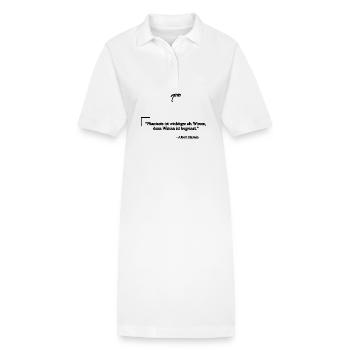 Zitat von Albert E. - Phantasie & Wissen - Stanley/Stella Frauen Bio-Polokleid PAIGER - Weiß - Vorne