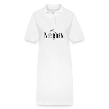 Norden - Norddeutsch Maritim - Stanley/Stella Frauen Bio-Polokleid PAIGER - Weiß - Vorne